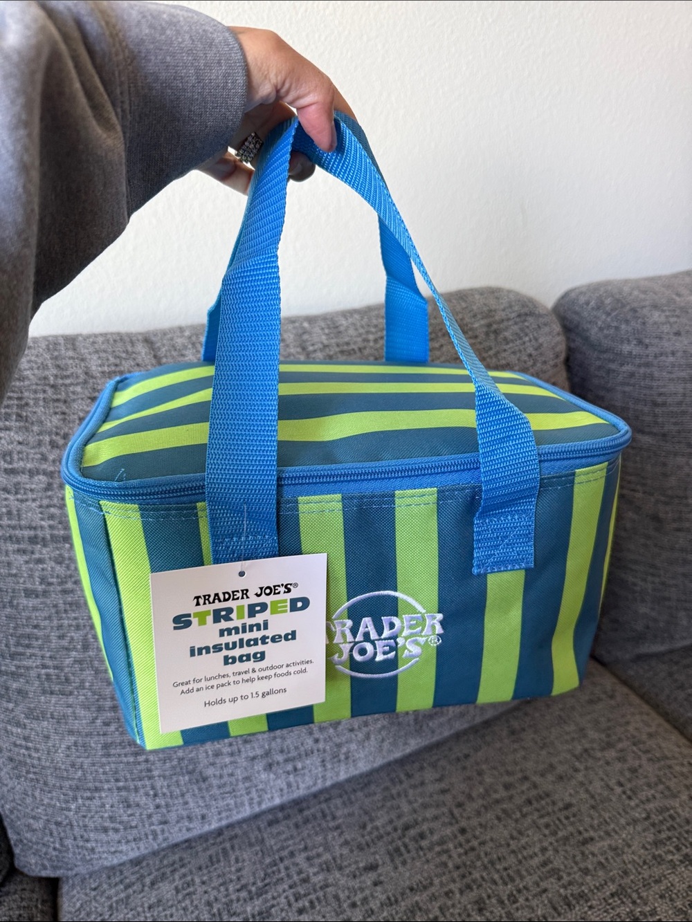 NWT Trader Joe’s Summer 2026 Mini Insulated Bag, Neon Lime
